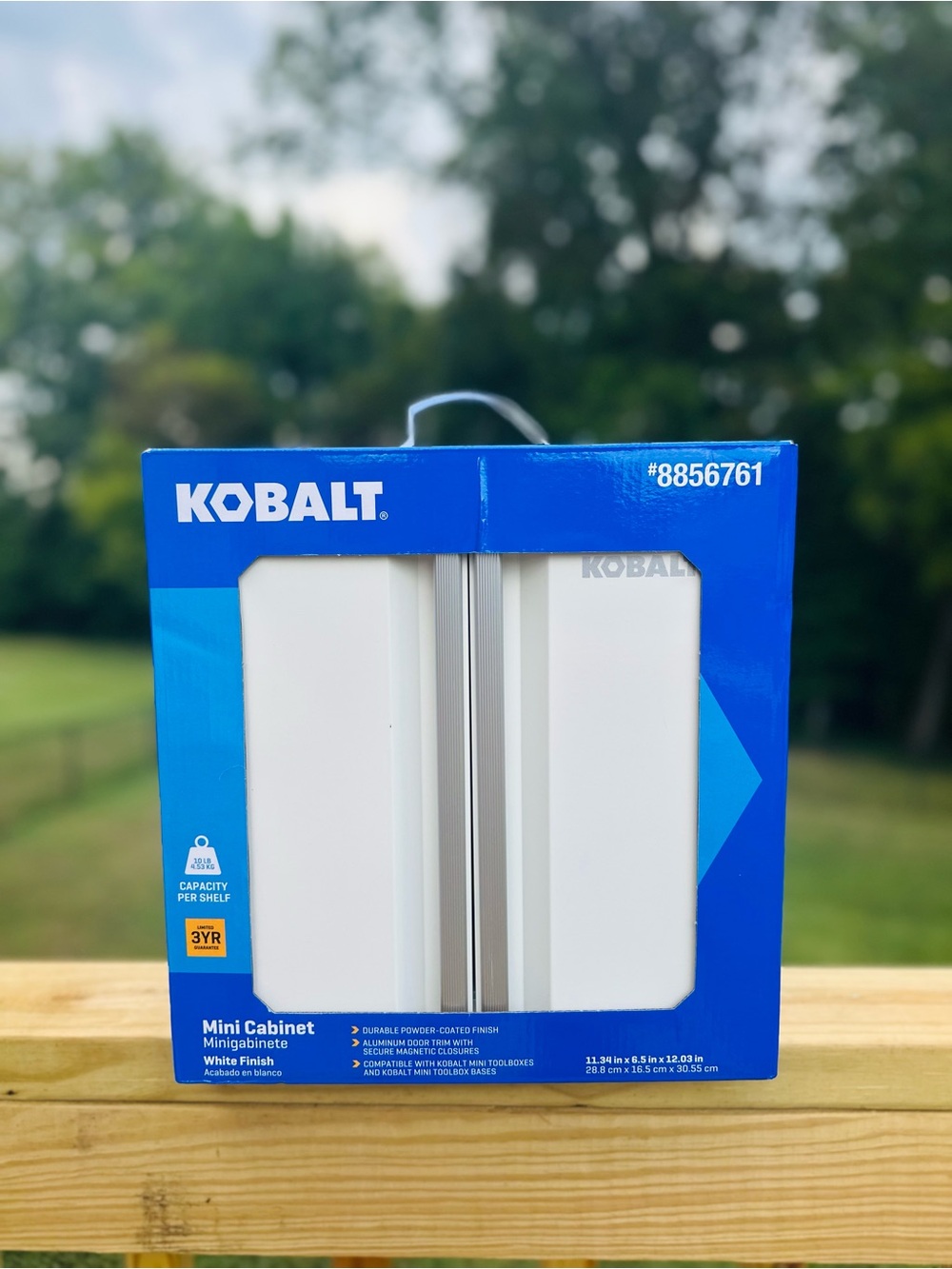 Kobalt Mini Cabinet White NWT - Hard to Find!
